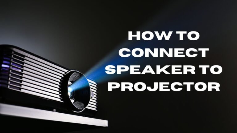 connect speaker to projector